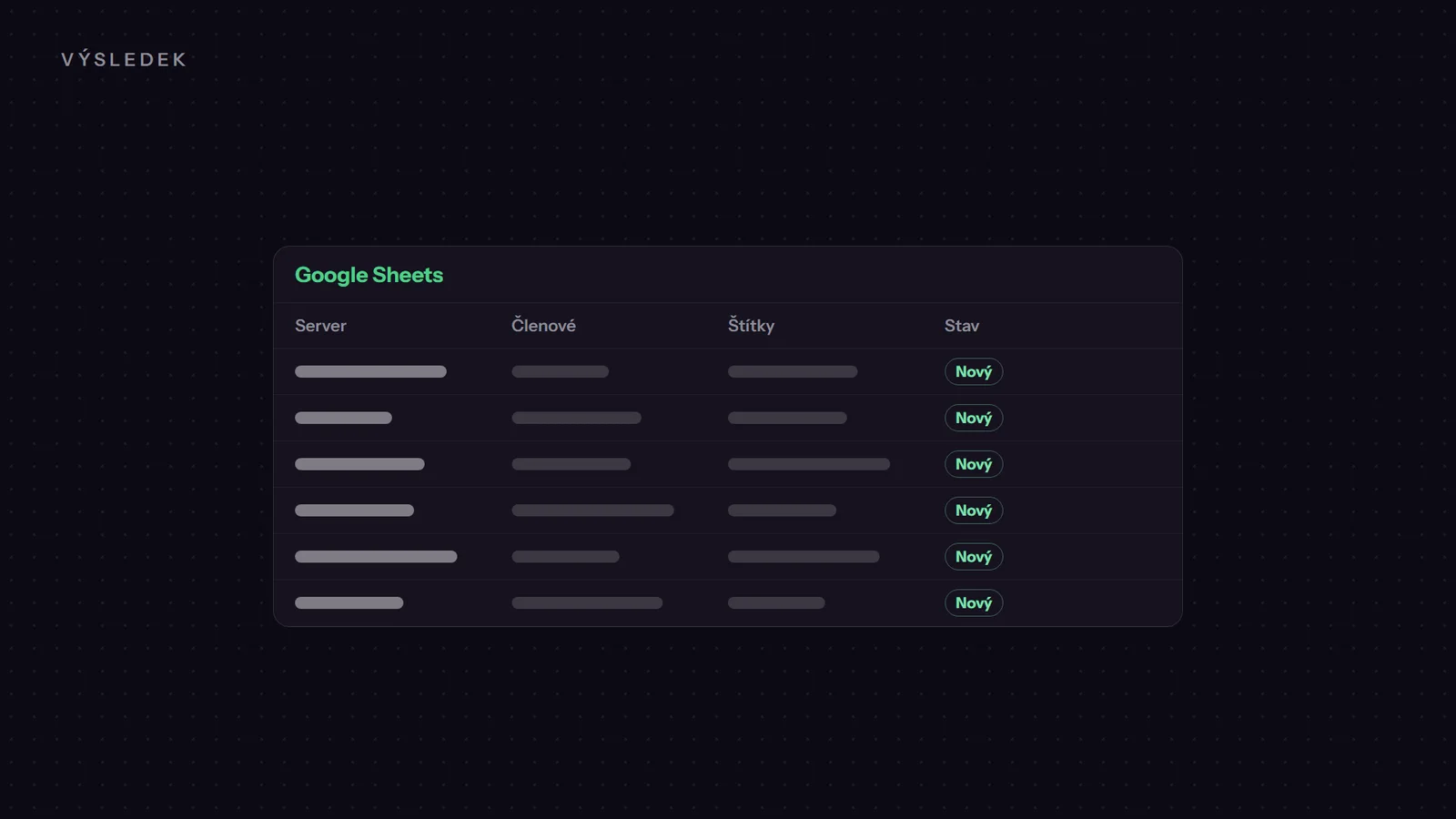 Sběr Discord serverů